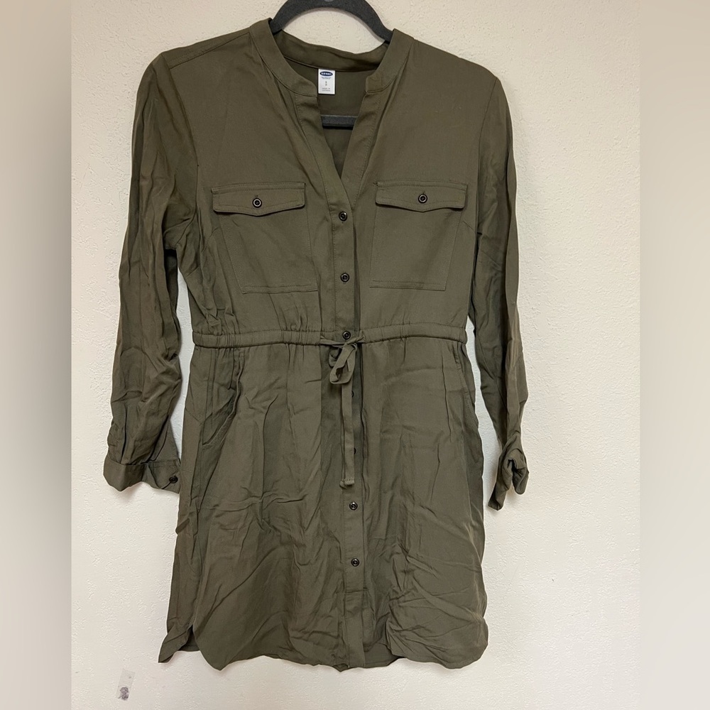 Old Navy Olive Shift dress Women’s Small